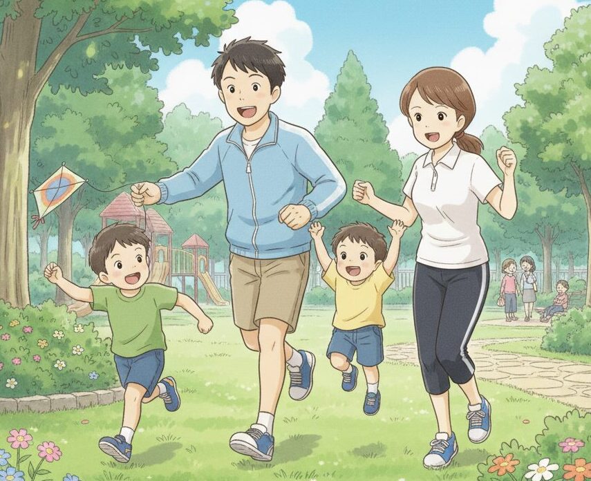 世帯年収800万円夫：正社員、妻：パート、子2人）