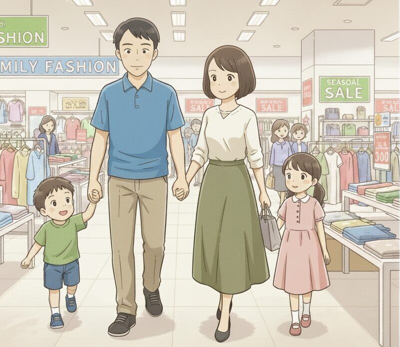 夫38歳、妻37歳、長女8歳、長男5歳