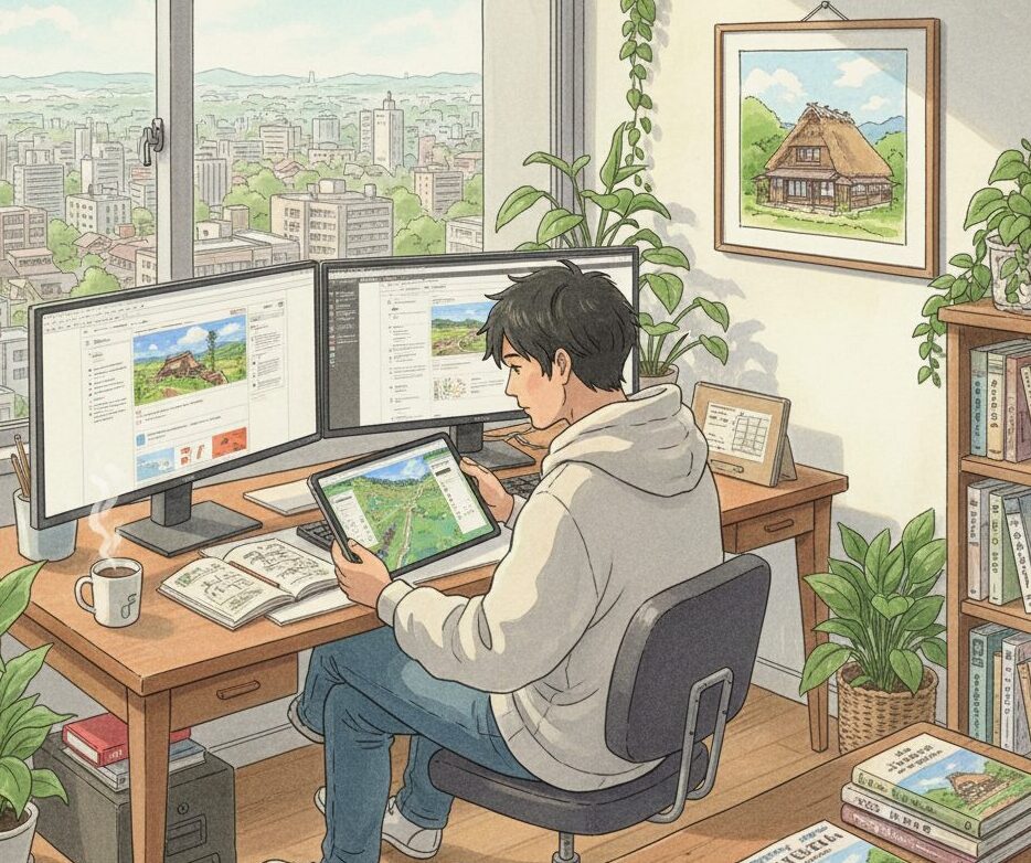 グラフィックデザイナーとして独立して5年。仕事は順調で、完全にリモートワーク。