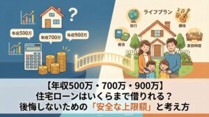 【年収500万・700万・900万】住宅ローンはいくらまで借りていい？後悔しないための「安全な上限額」と考え方